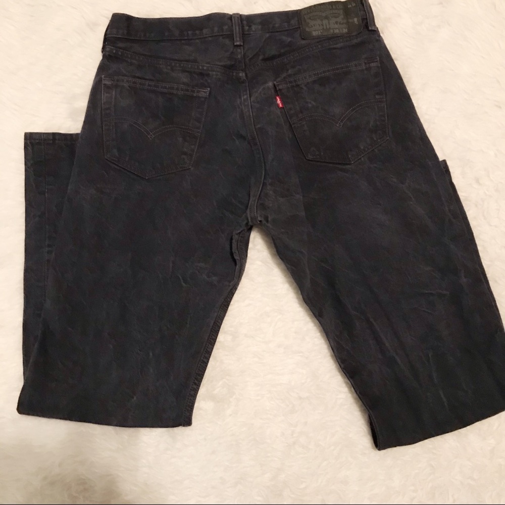 Levi’s 501 Charcoal Gray Button Fly Jeans 36x34 - Picture 5 of 7